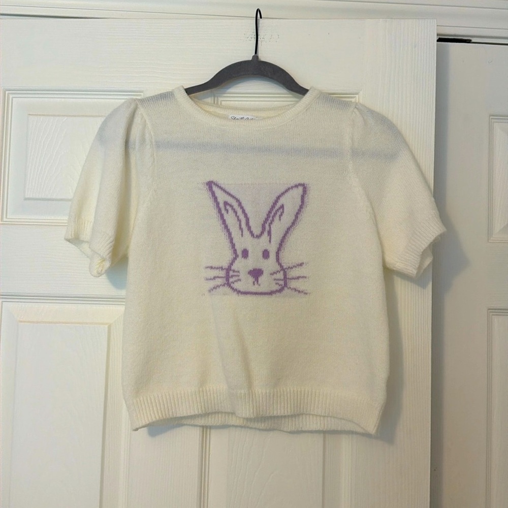 Shop the Mint Girls, The Hannah Cream Bunny Sweater, Size 12/14